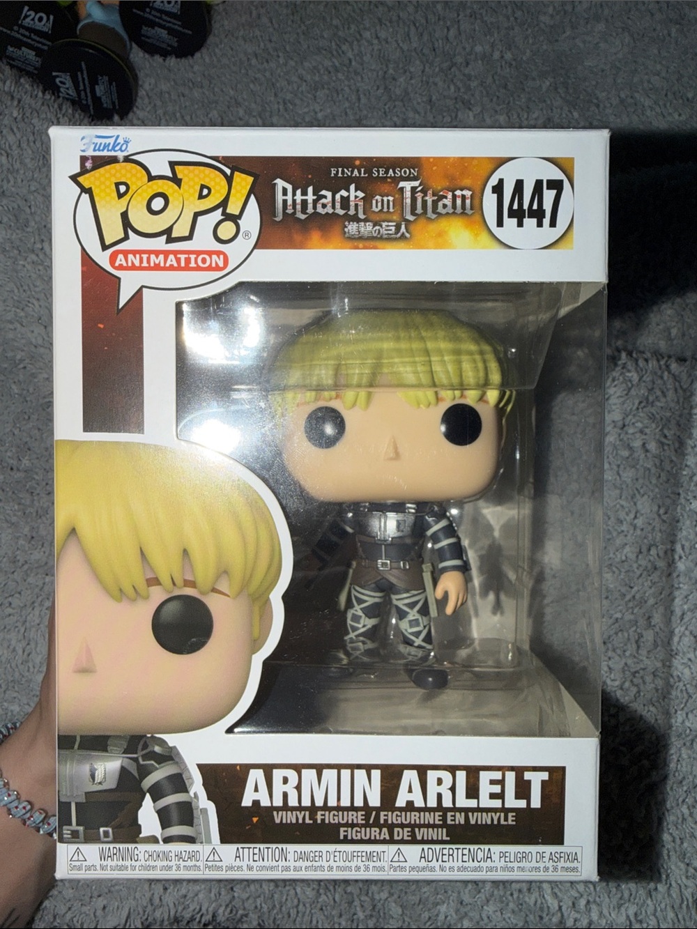 Funko Armin Arlert Vinyl Figure - Blonde, Black & Silver Accents